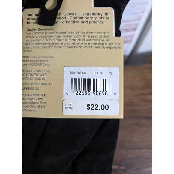 Isotoner women's suede gloves in size XL winter cold weather NWT - Picture 3 of 3